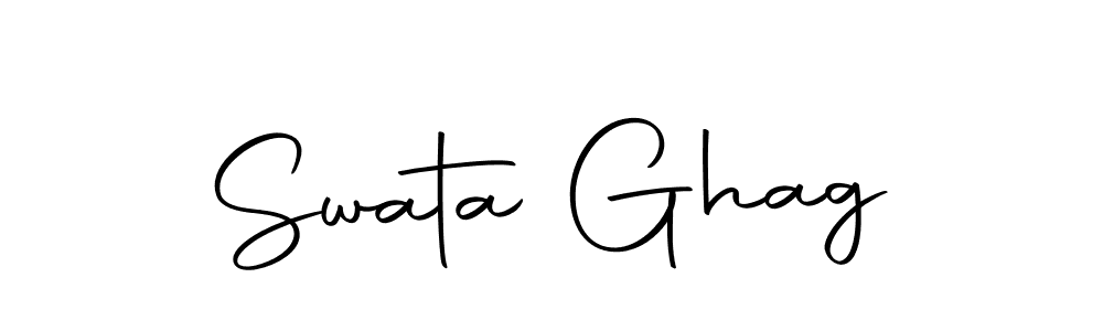 Design your own signature with our free online signature maker. With this signature software, you can create a handwritten (Autography-DOLnW) signature for name Swata Ghag. Swata Ghag signature style 10 images and pictures png