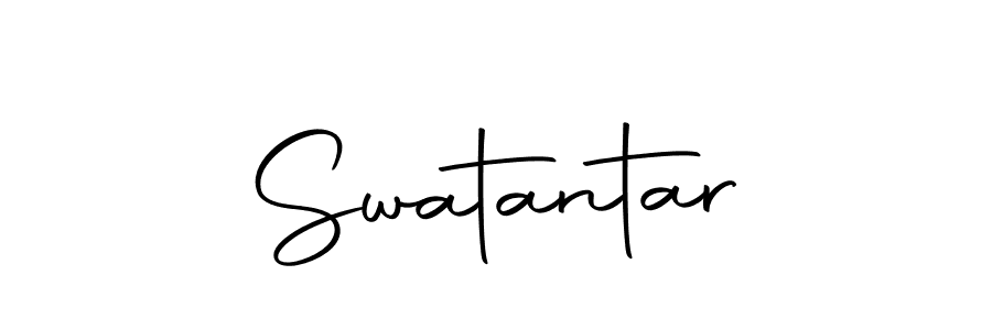 Design your own signature with our free online signature maker. With this signature software, you can create a handwritten (Autography-DOLnW) signature for name Swatantar. Swatantar signature style 10 images and pictures png