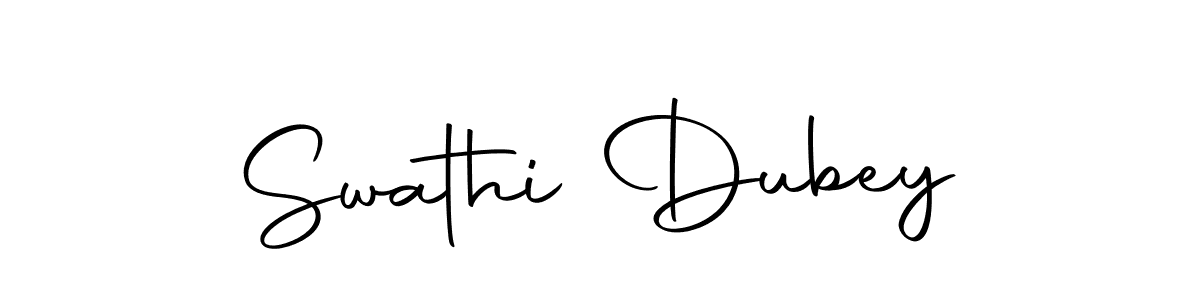 Create a beautiful signature design for name Swathi Dubey. With this signature (Autography-DOLnW) fonts, you can make a handwritten signature for free. Swathi Dubey signature style 10 images and pictures png