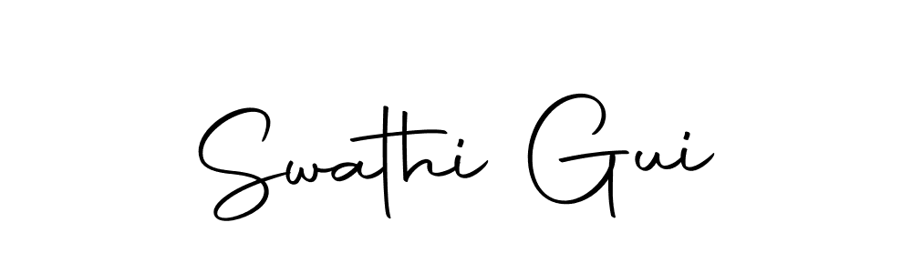 How to make Swathi Gui name signature. Use Autography-DOLnW style for creating short signs online. This is the latest handwritten sign. Swathi Gui signature style 10 images and pictures png
