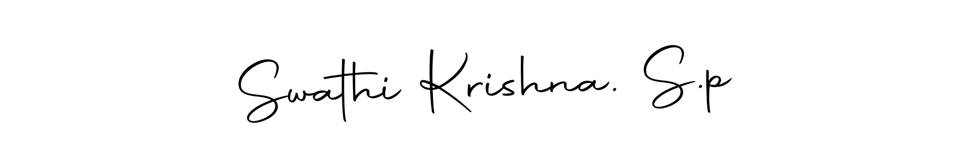 Make a beautiful signature design for name Swathi Krishna. S.p. Use this online signature maker to create a handwritten signature for free. Swathi Krishna. S.p signature style 10 images and pictures png