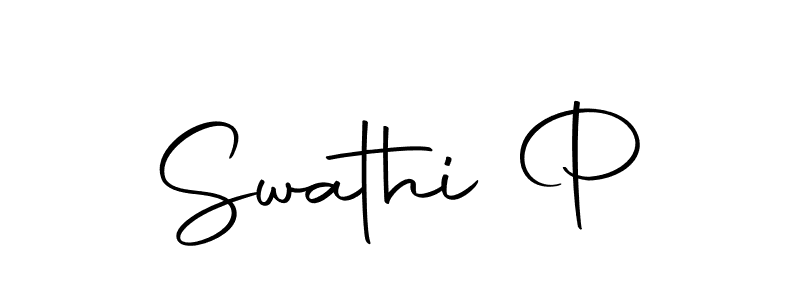 The best way (Autography-DOLnW) to make a short signature is to pick only two or three words in your name. The name Swathi P include a total of six letters. For converting this name. Swathi P signature style 10 images and pictures png