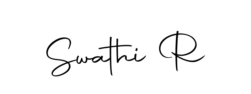 You should practise on your own different ways (Autography-DOLnW) to write your name (Swathi R) in signature. don't let someone else do it for you. Swathi R signature style 10 images and pictures png