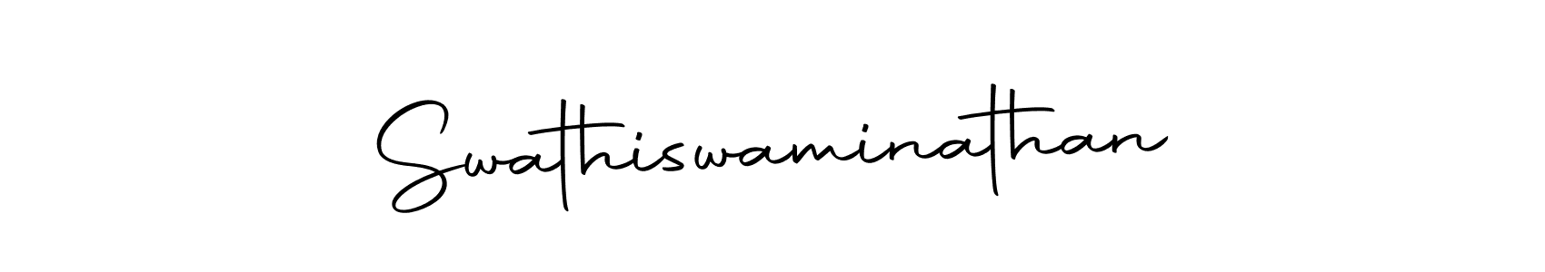 Design your own signature with our free online signature maker. With this signature software, you can create a handwritten (Autography-DOLnW) signature for name Swathiswaminathan. Swathiswaminathan signature style 10 images and pictures png