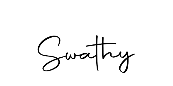 The best way (Autography-DOLnW) to make a short signature is to pick only two or three words in your name. The name Swathy include a total of six letters. For converting this name. Swathy signature style 10 images and pictures png
