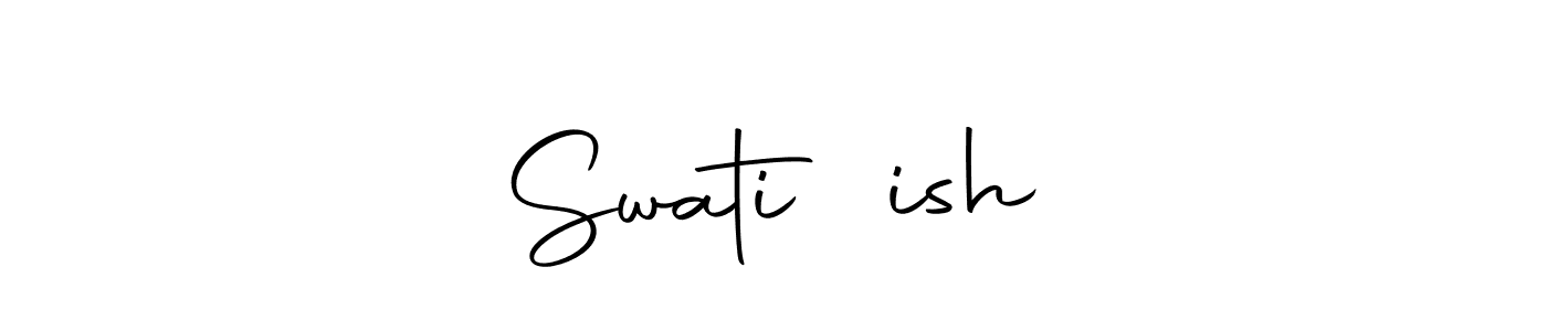 Use a signature maker to create a handwritten signature online. With this signature software, you can design (Autography-DOLnW) your own signature for name Swati❤️ish. Swati❤️ish signature style 10 images and pictures png