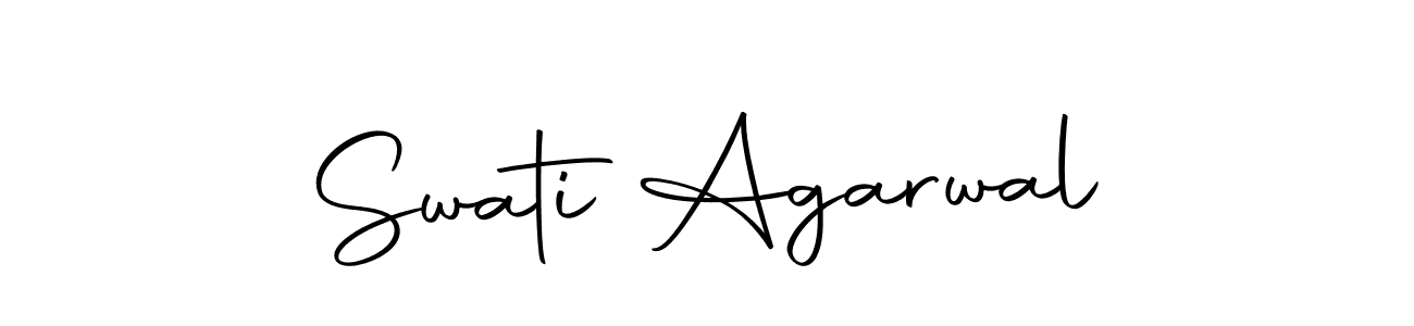 Create a beautiful signature design for name Swati Agarwal. With this signature (Autography-DOLnW) fonts, you can make a handwritten signature for free. Swati Agarwal signature style 10 images and pictures png