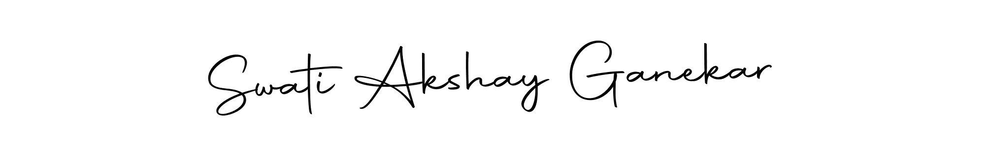 Also we have Swati Akshay Ganekar name is the best signature style. Create professional handwritten signature collection using Autography-DOLnW autograph style. Swati Akshay Ganekar signature style 10 images and pictures png