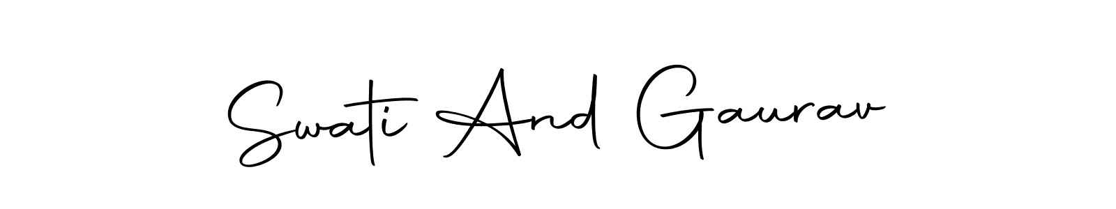 Check out images of Autograph of Swati And Gaurav name. Actor Swati And Gaurav Signature Style. Autography-DOLnW is a professional sign style online. Swati And Gaurav signature style 10 images and pictures png