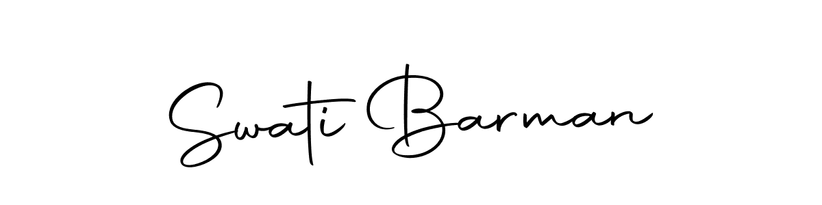 Make a beautiful signature design for name Swati Barman. With this signature (Autography-DOLnW) style, you can create a handwritten signature for free. Swati Barman signature style 10 images and pictures png