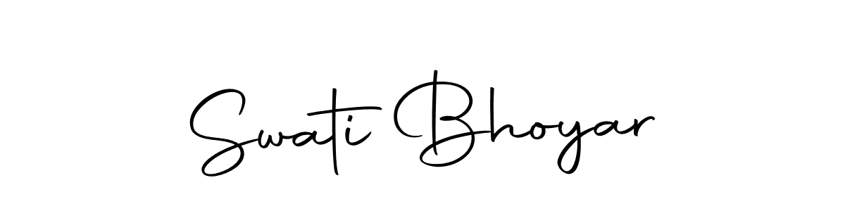 Make a beautiful signature design for name Swati Bhoyar. Use this online signature maker to create a handwritten signature for free. Swati Bhoyar signature style 10 images and pictures png
