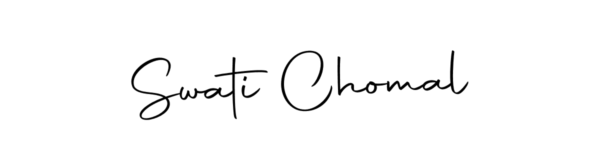 Swati Chomal stylish signature style. Best Handwritten Sign (Autography-DOLnW) for my name. Handwritten Signature Collection Ideas for my name Swati Chomal. Swati Chomal signature style 10 images and pictures png