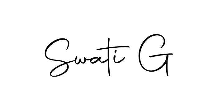 It looks lik you need a new signature style for name Swati G. Design unique handwritten (Autography-DOLnW) signature with our free signature maker in just a few clicks. Swati G signature style 10 images and pictures png