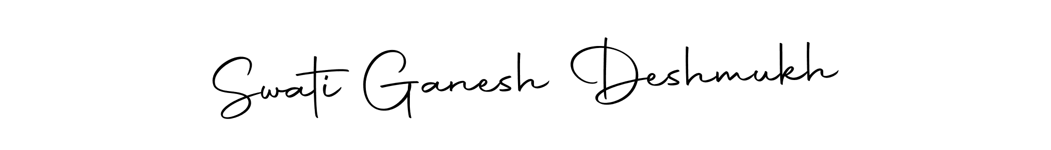 Make a beautiful signature design for name Swati Ganesh Deshmukh. Use this online signature maker to create a handwritten signature for free. Swati Ganesh Deshmukh signature style 10 images and pictures png