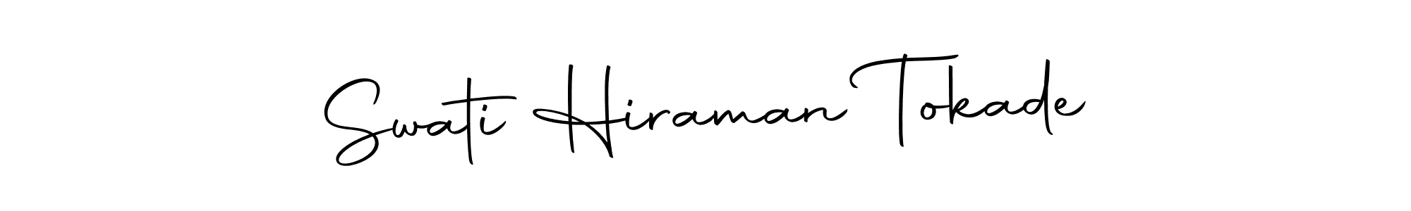 Create a beautiful signature design for name Swati Hiraman Tokade. With this signature (Autography-DOLnW) fonts, you can make a handwritten signature for free. Swati Hiraman Tokade signature style 10 images and pictures png