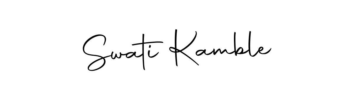 Make a beautiful signature design for name Swati Kamble. With this signature (Autography-DOLnW) style, you can create a handwritten signature for free. Swati Kamble signature style 10 images and pictures png