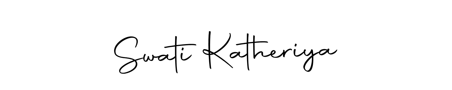Design your own signature with our free online signature maker. With this signature software, you can create a handwritten (Autography-DOLnW) signature for name Swati Katheriya. Swati Katheriya signature style 10 images and pictures png