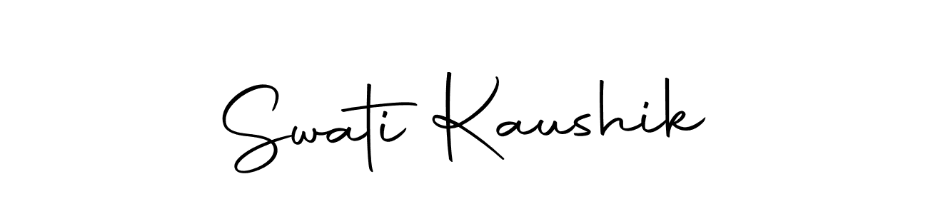 Make a beautiful signature design for name Swati Kaushik. Use this online signature maker to create a handwritten signature for free. Swati Kaushik signature style 10 images and pictures png