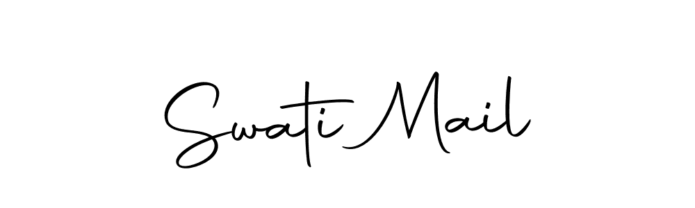 Swati Mail stylish signature style. Best Handwritten Sign (Autography-DOLnW) for my name. Handwritten Signature Collection Ideas for my name Swati Mail. Swati Mail signature style 10 images and pictures png