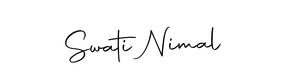 Use a signature maker to create a handwritten signature online. With this signature software, you can design (Autography-DOLnW) your own signature for name Swati Nimal. Swati Nimal signature style 10 images and pictures png