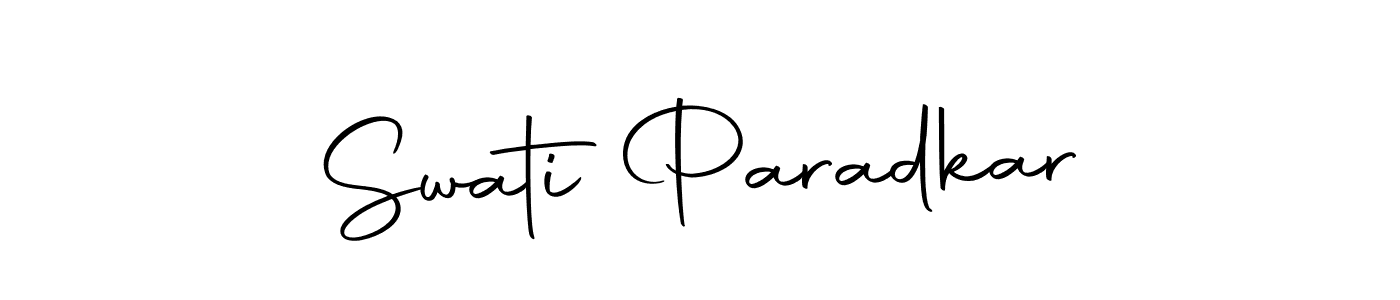 Make a beautiful signature design for name Swati Paradkar. With this signature (Autography-DOLnW) style, you can create a handwritten signature for free. Swati Paradkar signature style 10 images and pictures png