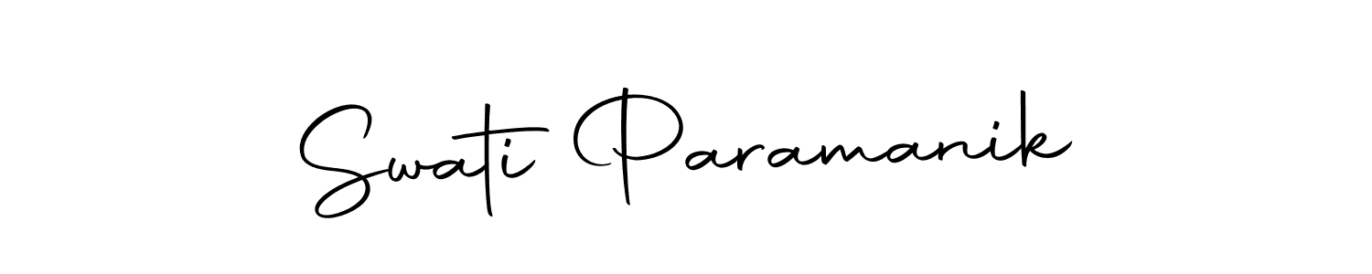 How to make Swati Paramanik name signature. Use Autography-DOLnW style for creating short signs online. This is the latest handwritten sign. Swati Paramanik signature style 10 images and pictures png