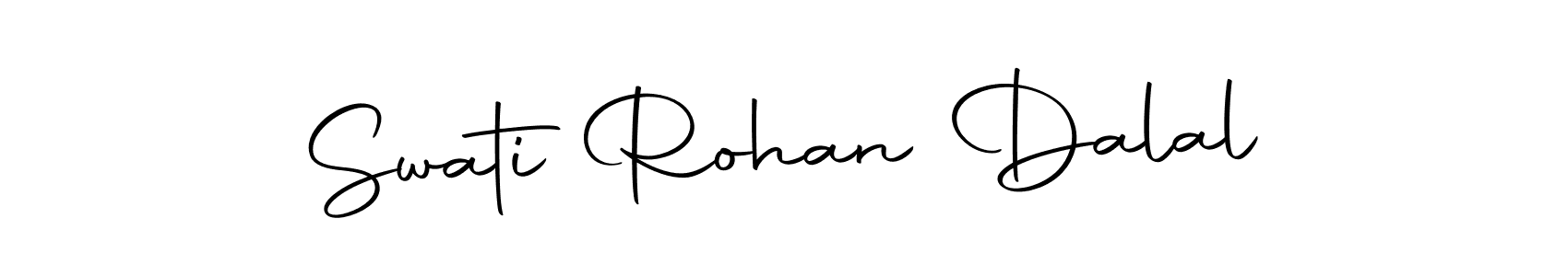 How to make Swati Rohan Dalal name signature. Use Autography-DOLnW style for creating short signs online. This is the latest handwritten sign. Swati Rohan Dalal signature style 10 images and pictures png