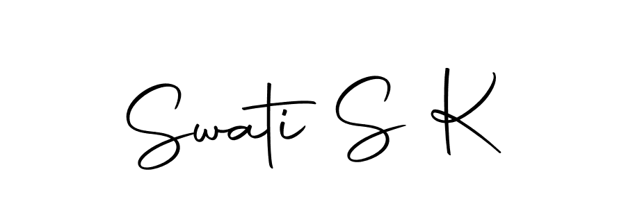 You can use this online signature creator to create a handwritten signature for the name Swati S K. This is the best online autograph maker. Swati S K signature style 10 images and pictures png