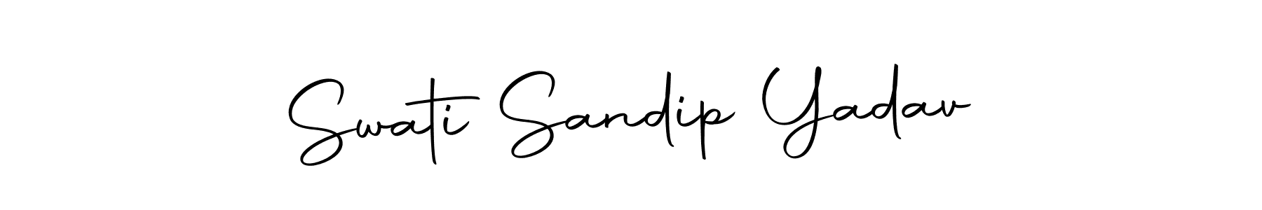 Swati Sandip Yadav stylish signature style. Best Handwritten Sign (Autography-DOLnW) for my name. Handwritten Signature Collection Ideas for my name Swati Sandip Yadav. Swati Sandip Yadav signature style 10 images and pictures png