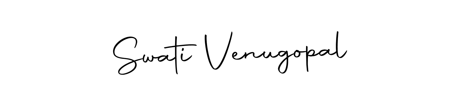 Swati Venugopal stylish signature style. Best Handwritten Sign (Autography-DOLnW) for my name. Handwritten Signature Collection Ideas for my name Swati Venugopal. Swati Venugopal signature style 10 images and pictures png