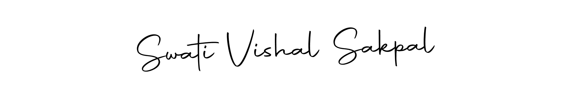 Create a beautiful signature design for name Swati Vishal Sakpal. With this signature (Autography-DOLnW) fonts, you can make a handwritten signature for free. Swati Vishal Sakpal signature style 10 images and pictures png