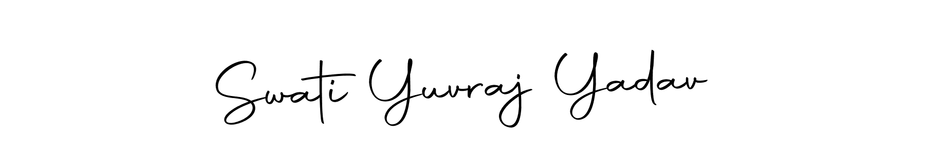 Design your own signature with our free online signature maker. With this signature software, you can create a handwritten (Autography-DOLnW) signature for name Swati Yuvraj Yadav. Swati Yuvraj Yadav signature style 10 images and pictures png