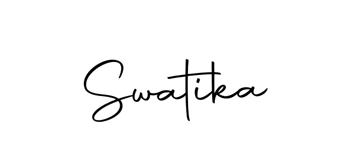 How to make Swatika name signature. Use Autography-DOLnW style for creating short signs online. This is the latest handwritten sign. Swatika signature style 10 images and pictures png