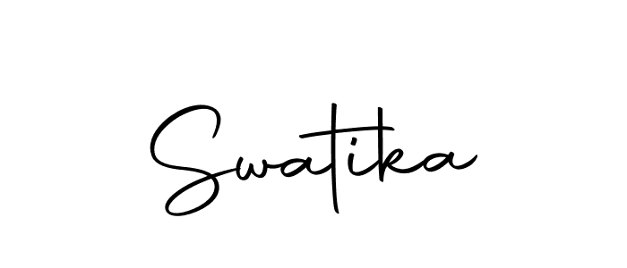 How to make Swatika name signature. Use Autography-DOLnW style for creating short signs online. This is the latest handwritten sign. Swatika signature style 10 images and pictures png