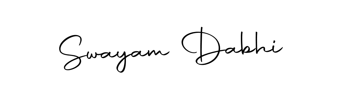 Autography-DOLnW is a professional signature style that is perfect for those who want to add a touch of class to their signature. It is also a great choice for those who want to make their signature more unique. Get Swayam Dabhi name to fancy signature for free. Swayam Dabhi signature style 10 images and pictures png