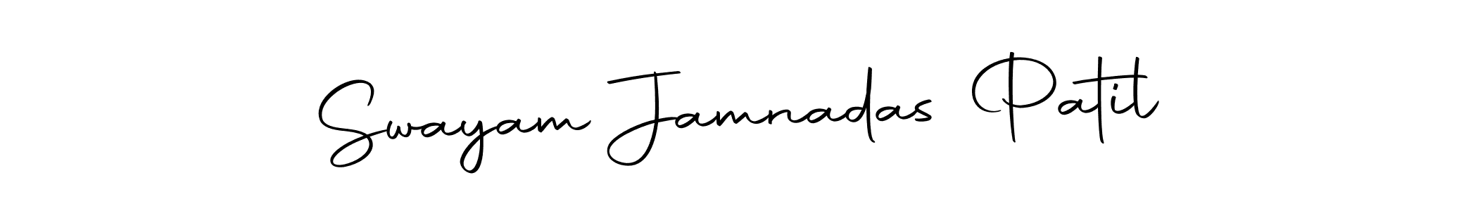 Similarly Autography-DOLnW is the best handwritten signature design. Signature creator online .You can use it as an online autograph creator for name Swayam Jamnadas Patil. Swayam Jamnadas Patil signature style 10 images and pictures png