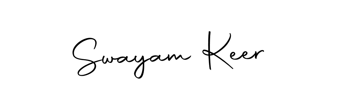 You should practise on your own different ways (Autography-DOLnW) to write your name (Swayam Keer) in signature. don't let someone else do it for you. Swayam Keer signature style 10 images and pictures png