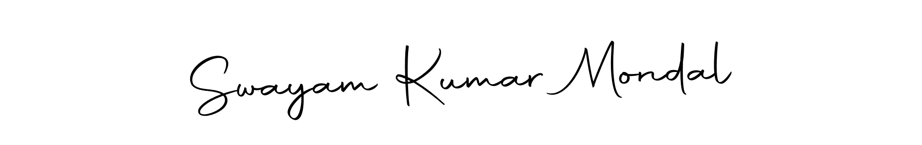 Create a beautiful signature design for name Swayam Kumar Mondal. With this signature (Autography-DOLnW) fonts, you can make a handwritten signature for free. Swayam Kumar Mondal signature style 10 images and pictures png