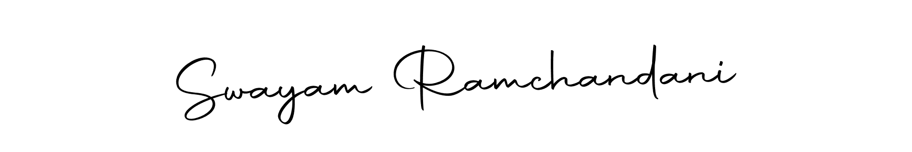 Swayam Ramchandani stylish signature style. Best Handwritten Sign (Autography-DOLnW) for my name. Handwritten Signature Collection Ideas for my name Swayam Ramchandani. Swayam Ramchandani signature style 10 images and pictures png