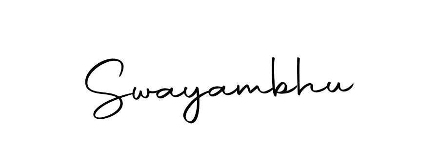 Create a beautiful signature design for name Swayambhu. With this signature (Autography-DOLnW) fonts, you can make a handwritten signature for free. Swayambhu signature style 10 images and pictures png