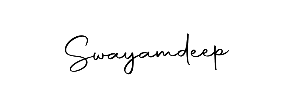 Also we have Swayamdeep name is the best signature style. Create professional handwritten signature collection using Autography-DOLnW autograph style. Swayamdeep signature style 10 images and pictures png