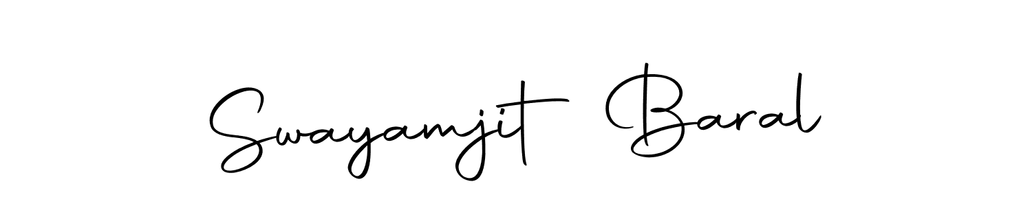 Also we have Swayamjit Baral name is the best signature style. Create professional handwritten signature collection using Autography-DOLnW autograph style. Swayamjit Baral signature style 10 images and pictures png