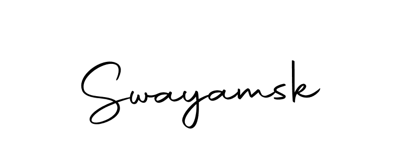 Also You can easily find your signature by using the search form. We will create Swayamsk name handwritten signature images for you free of cost using Autography-DOLnW sign style. Swayamsk signature style 10 images and pictures png