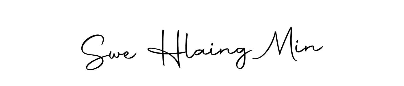 How to make Swe Hlaing Min signature? Autography-DOLnW is a professional autograph style. Create handwritten signature for Swe Hlaing Min name. Swe Hlaing Min signature style 10 images and pictures png