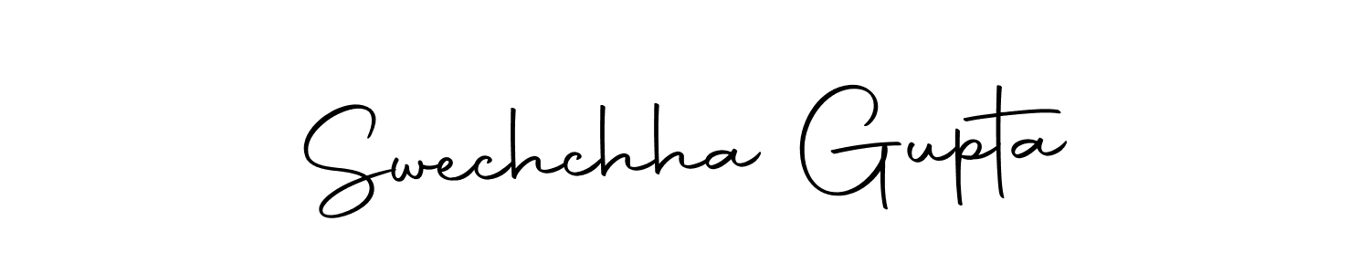 Use a signature maker to create a handwritten signature online. With this signature software, you can design (Autography-DOLnW) your own signature for name Swechchha Gupta. Swechchha Gupta signature style 10 images and pictures png