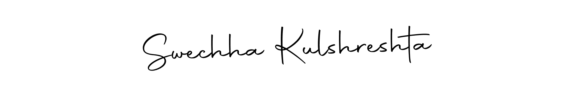 The best way (Autography-DOLnW) to make a short signature is to pick only two or three words in your name. The name Swechha Kulshreshta include a total of six letters. For converting this name. Swechha Kulshreshta signature style 10 images and pictures png