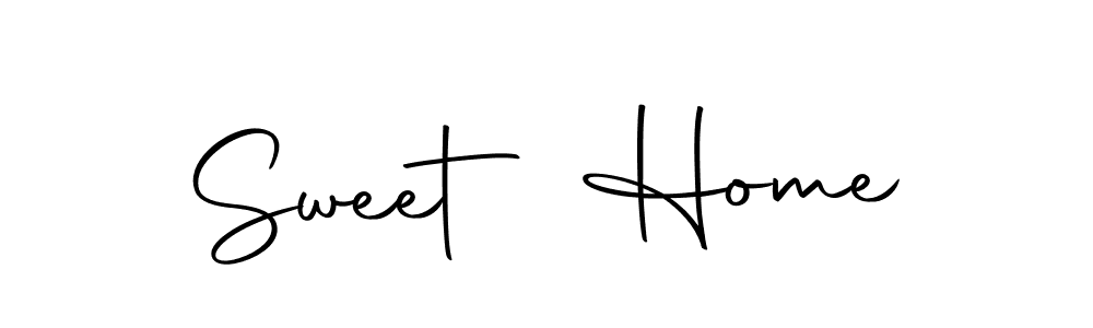 Use a signature maker to create a handwritten signature online. With this signature software, you can design (Autography-DOLnW) your own signature for name Sweet Home. Sweet Home signature style 10 images and pictures png