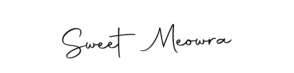 Design your own signature with our free online signature maker. With this signature software, you can create a handwritten (Autography-DOLnW) signature for name Sweet Meowra. Sweet Meowra signature style 10 images and pictures png