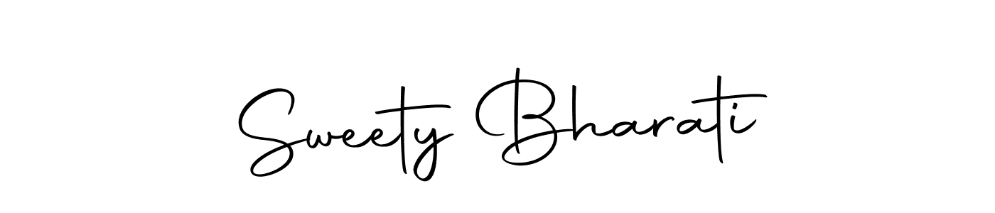 Design your own signature with our free online signature maker. With this signature software, you can create a handwritten (Autography-DOLnW) signature for name Sweety Bharati. Sweety Bharati signature style 10 images and pictures png