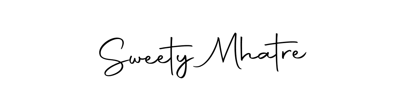 The best way (Autography-DOLnW) to make a short signature is to pick only two or three words in your name. The name Sweety Mhatre include a total of six letters. For converting this name. Sweety Mhatre signature style 10 images and pictures png